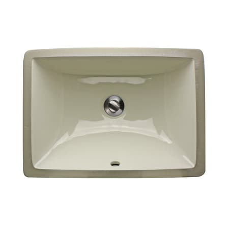 Nantucket Sinks 16 Inch X 11 Inch Undermount Ceramic Sink In Bisque UM-16x11-B